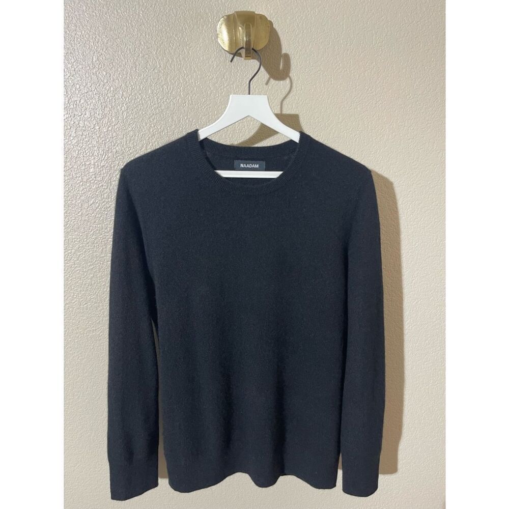 NAADAM Black Crewneck Cashmere Sweater